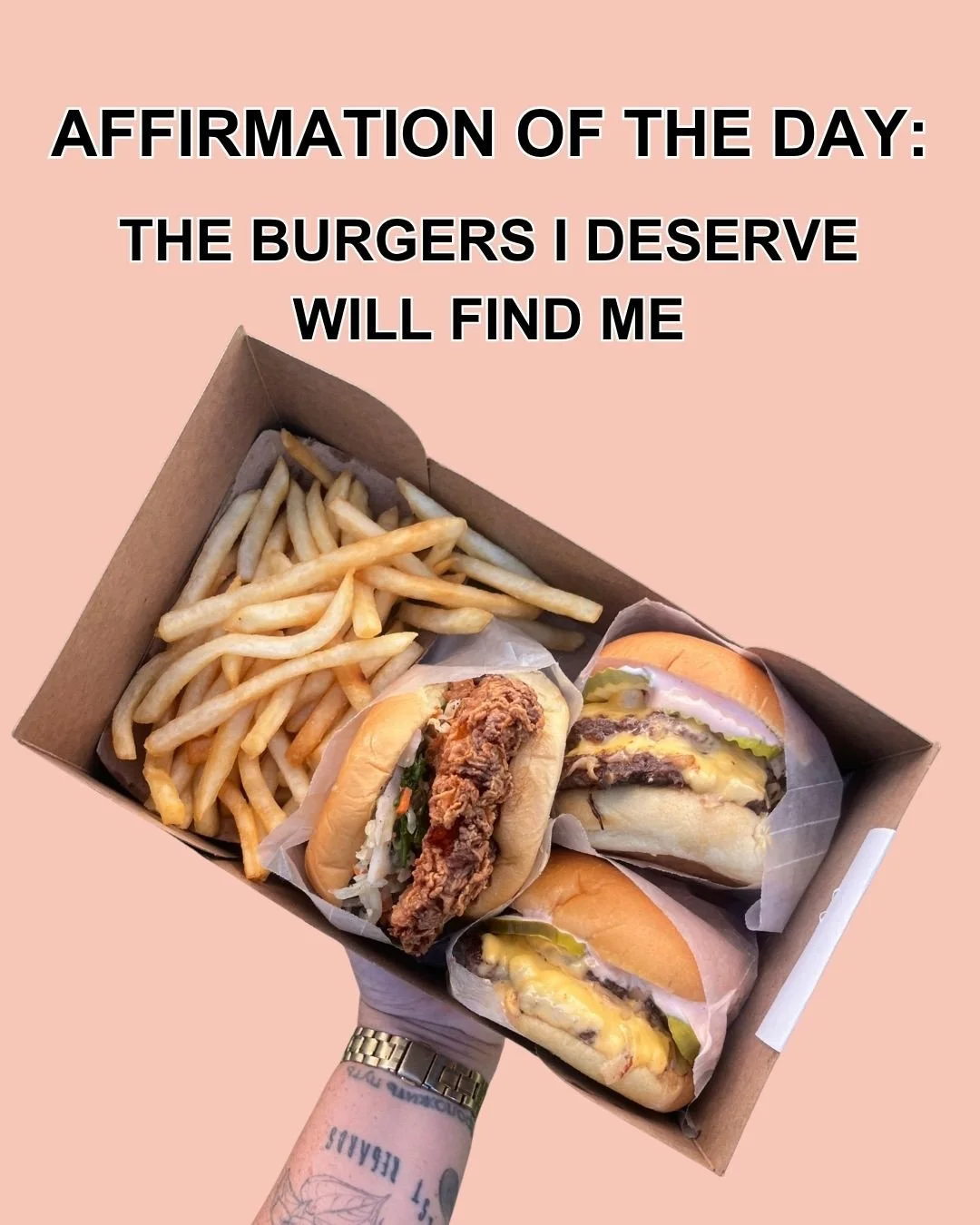 MANIFESTING BURGERS~ we've got your lunch plans covered 🙌🤤 #thewindowLA #fries #friedchicken #smashburger