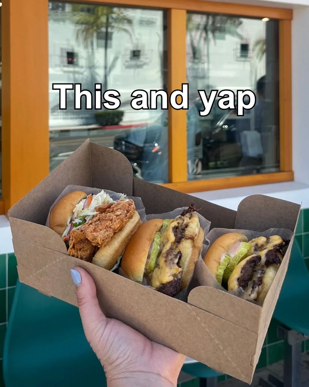 SUNNY WITH A SIDE OF FRIES~ we've got your weekly manifestations on lock 🔒️ #thewindowLA #smashburger #fries #santabarbaraeats