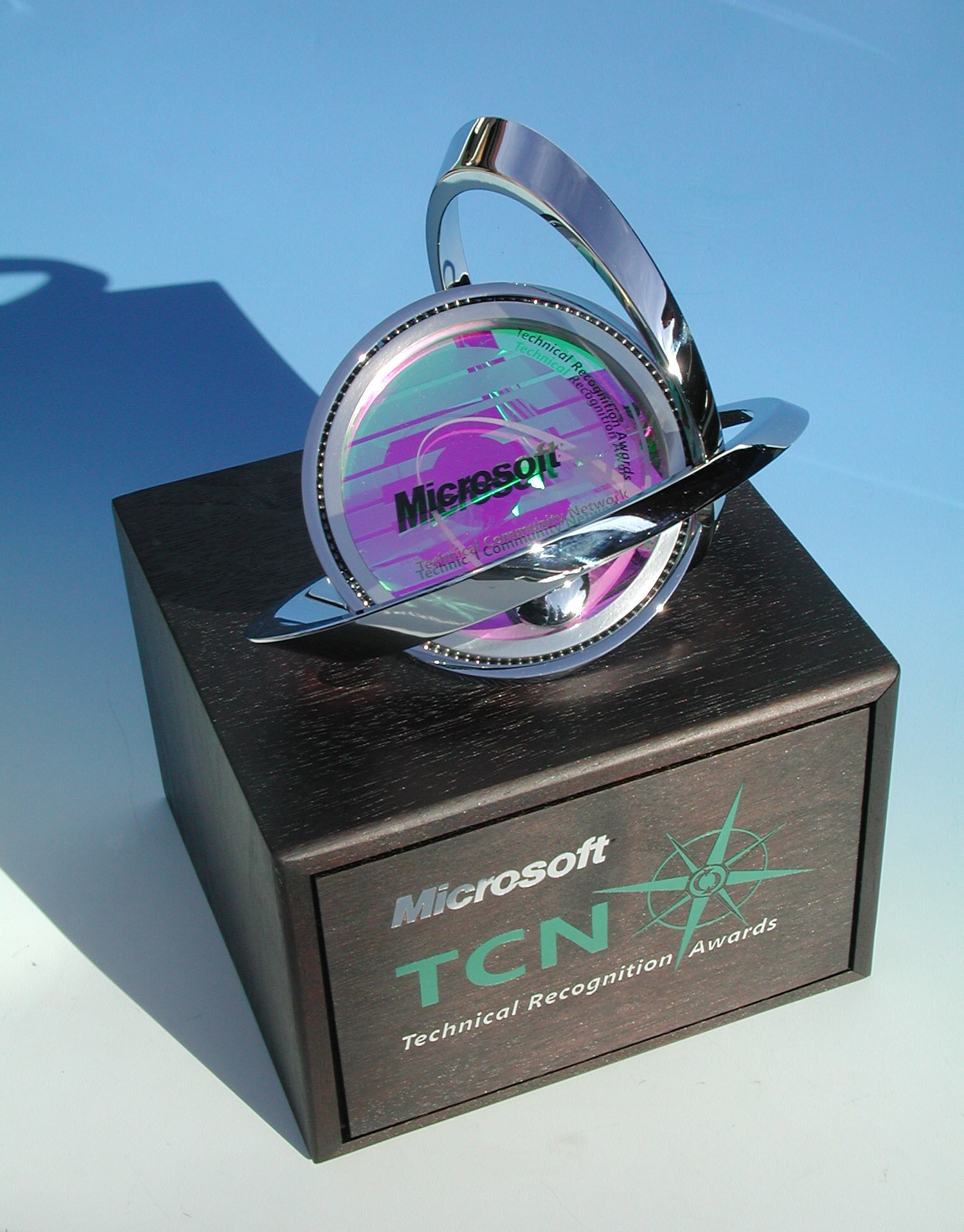 TCN Award with custom wooden box.