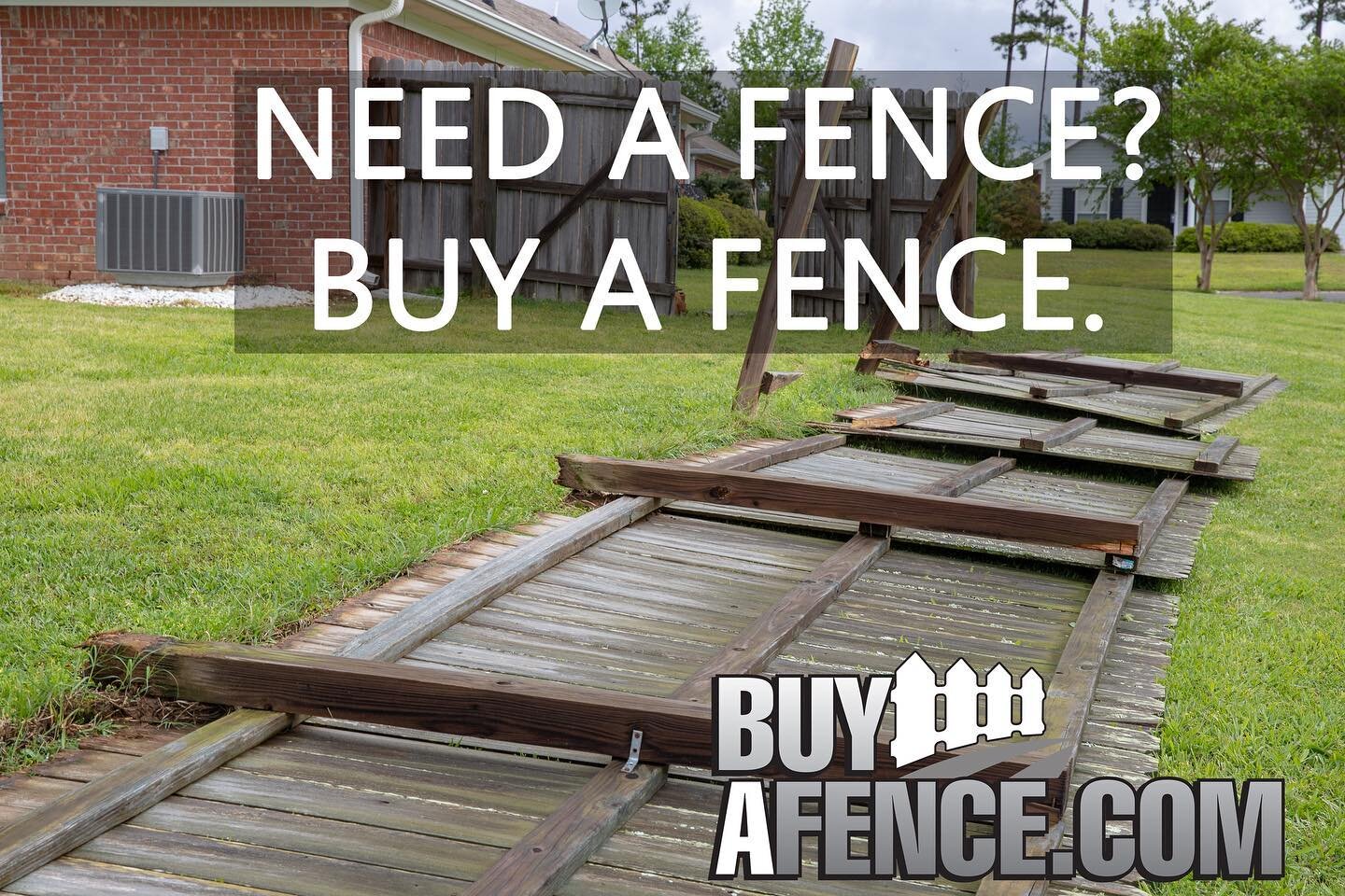 We see this all too often!
.
Strong winds taking down fences is common, but there are ways to prevent it.
.
Talk to a sales rep today to learn how we can build your next fence to stay upright during the next storm.