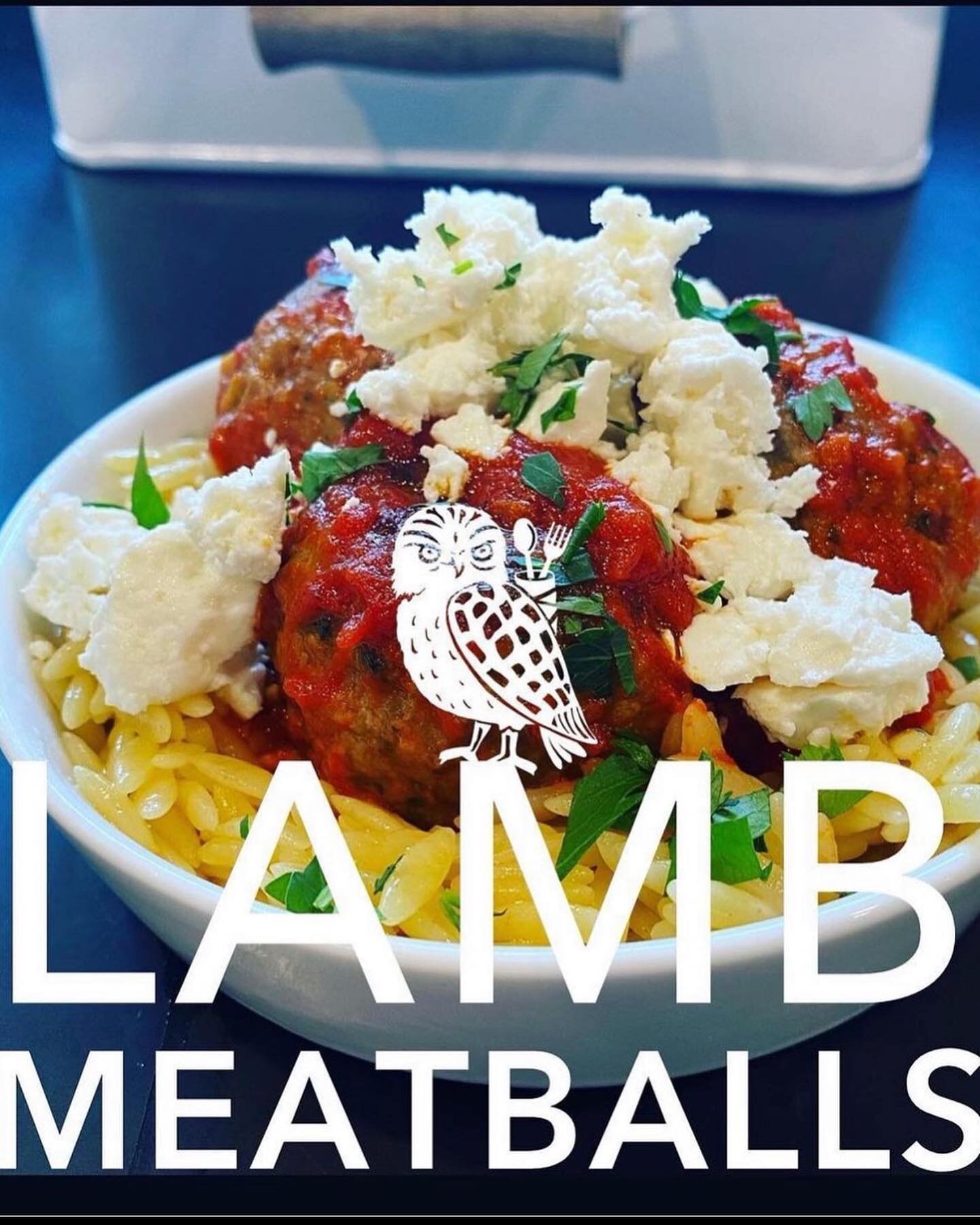 Lamb Meatballs with Orzo, Arrabbiata, &amp; Feta&hellip;.. while supplies last ;-) #snakeriverfarms #lamb #lambmeatballs #feta #orzo
