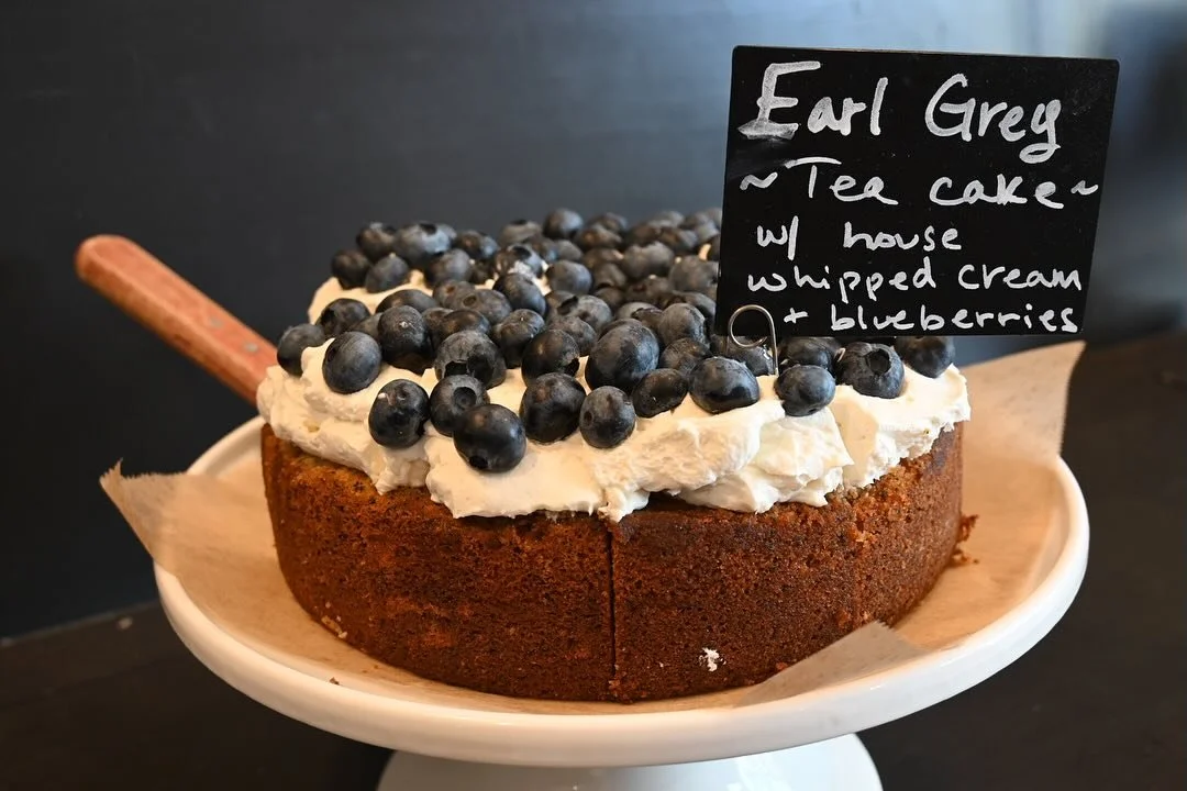 Come in for refreshing watermelon gazpacho for lunch and follow it up with a slice of April&rsquo;s earl grey cake with fresh blueberries!  Perfect Thursday!
#langleykitchen