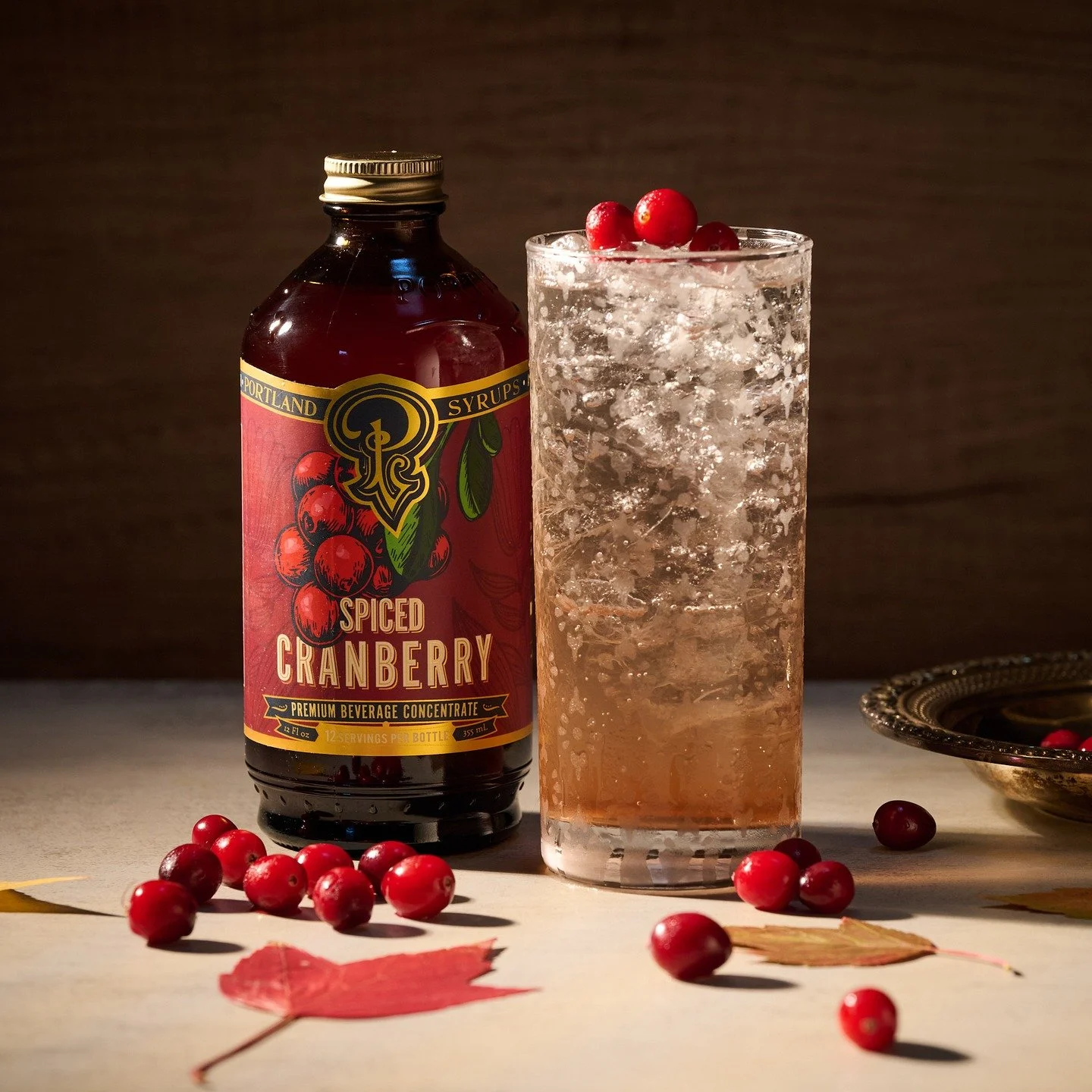 First up in our Sipping with the Seasons series, the Spiced Cranberry Sparkler. A bright, lightly spiced drink that brings just the right amount of cheer to any gathering. Made with @portlandsyrups Spiced Cranberry and Premium Tonic syrups, it&rsquo;