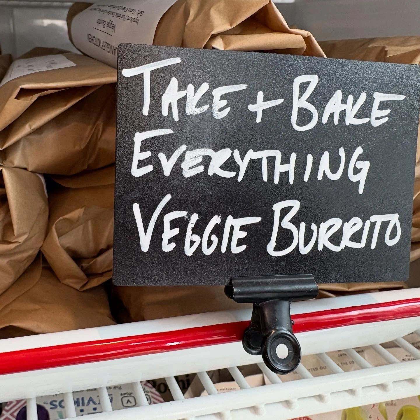 The January struggle is real this week.  Let us make your month easier with fresh Take &amp; Bake options like our wholesome everything veggie burritos.  Filled with black beans, local Scenic Isle Farm Hubbard squash, spinach, brown rice, cheese and 