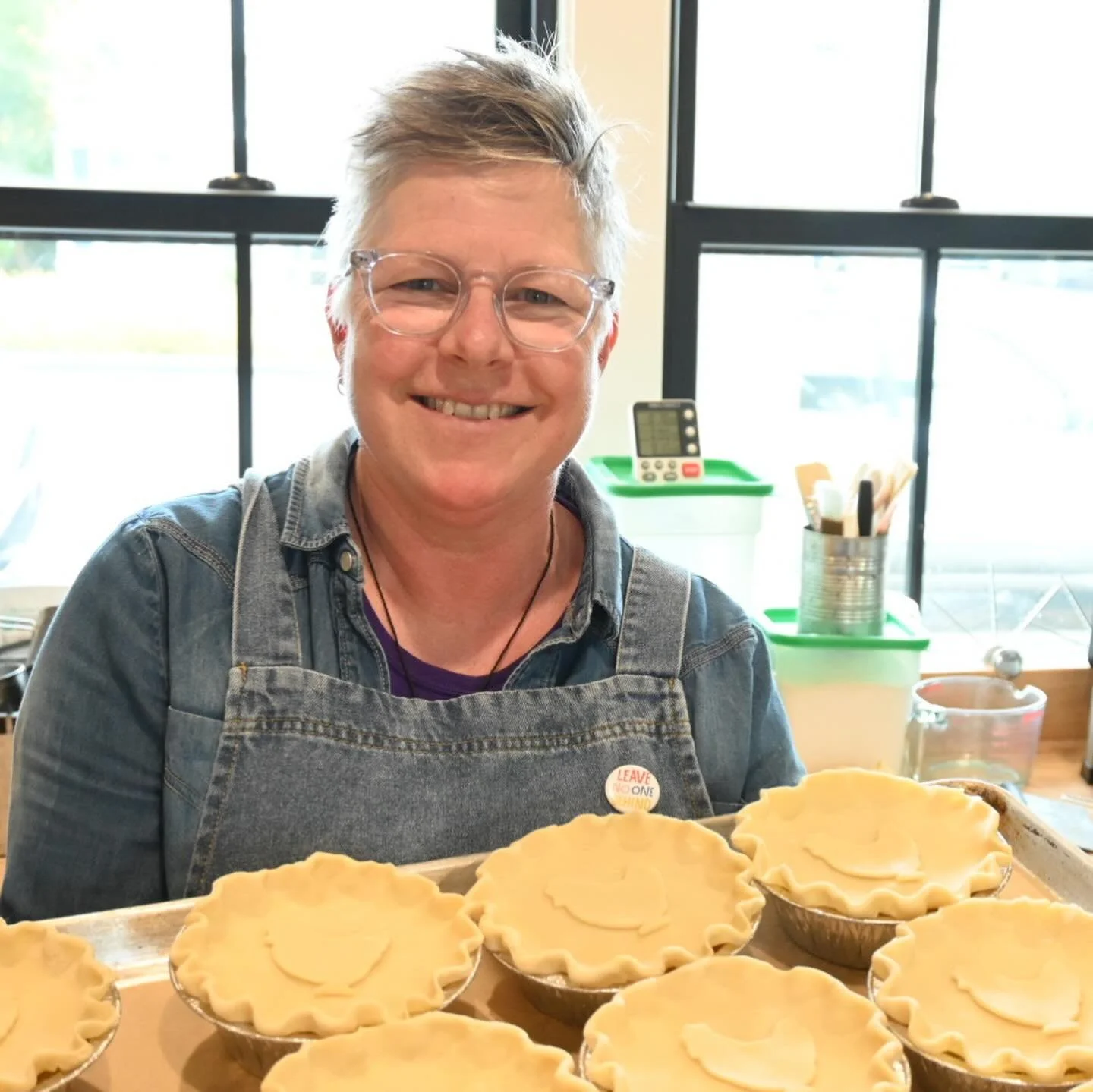 We brought back our Take &amp; Bake Chicken Pot Pie one more time at your request! Annabelle is our chicken pot pie guru and she was happy to oblige! She roasts the chickens, preps the filling and helps us assemble the final pies! Don&rsquo;t miss ou
