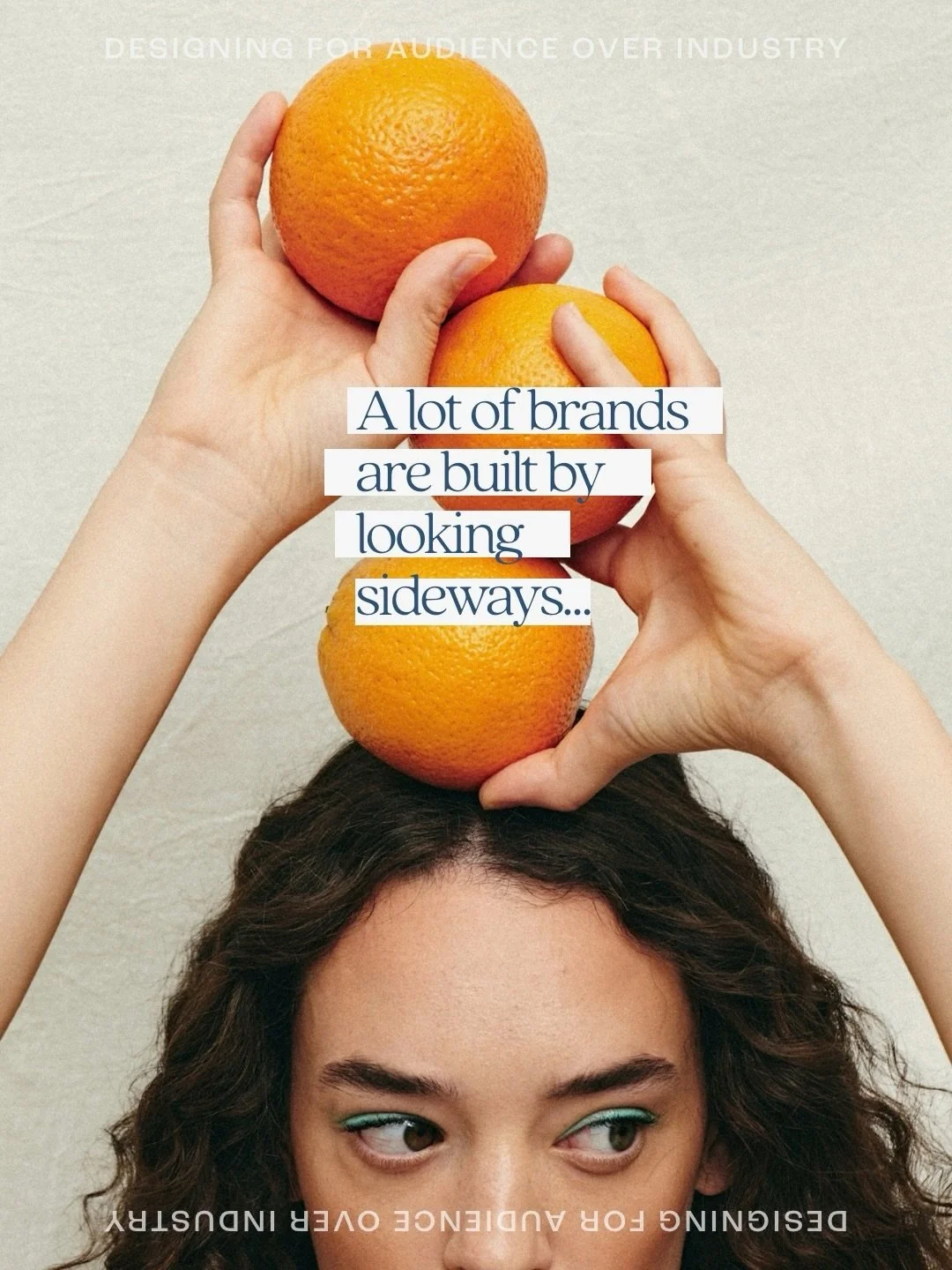 Most brands don&rsquo;t struggle because they lack talent or their product is bad or they aren&rsquo;t organized or, or, or. 

They struggle because they&rsquo;re designing sideways.

Looking at what others are doing.
Choosing what feels &ldquo;profe