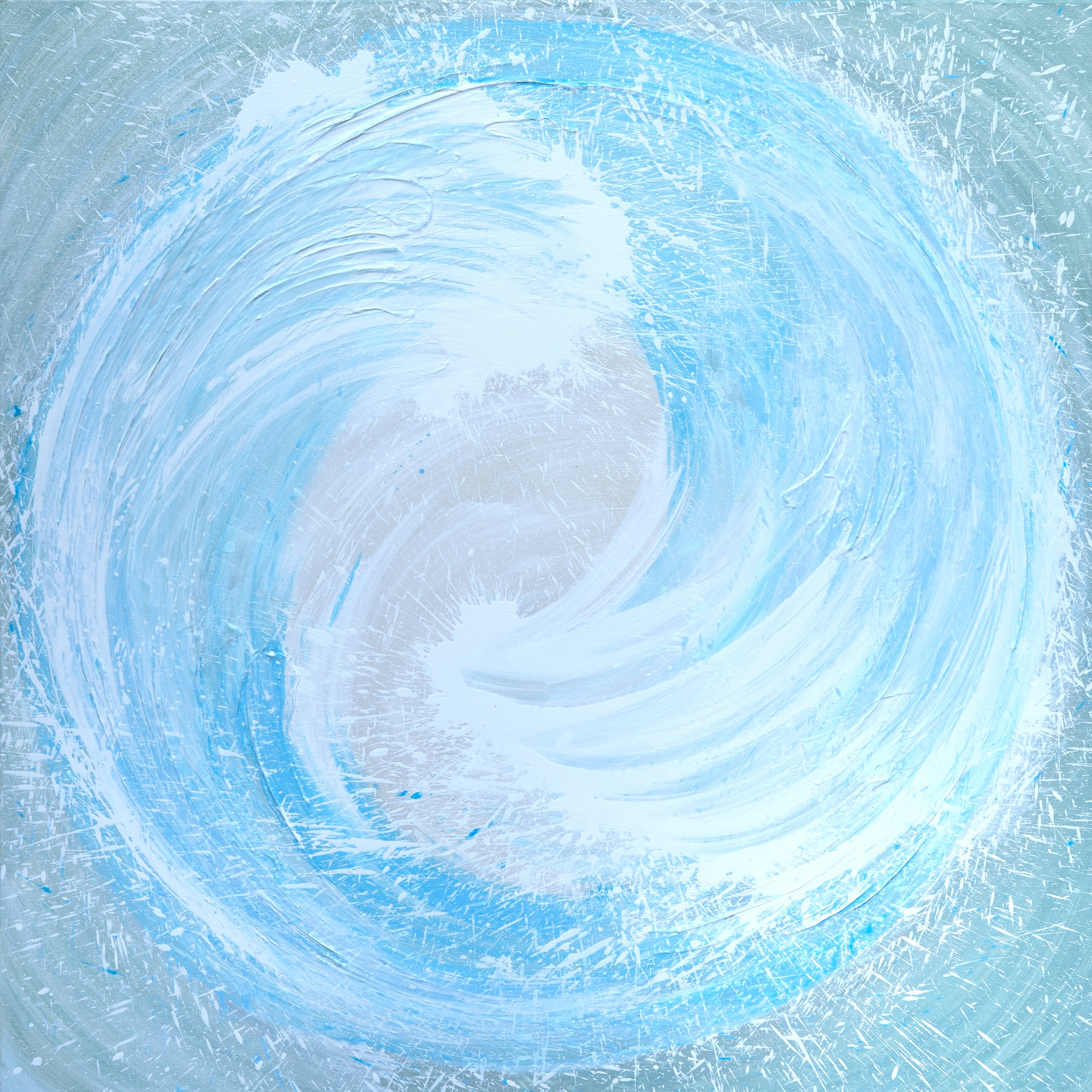 Pacific Frost | 48"x48"x1.25" | acrylic on canvas