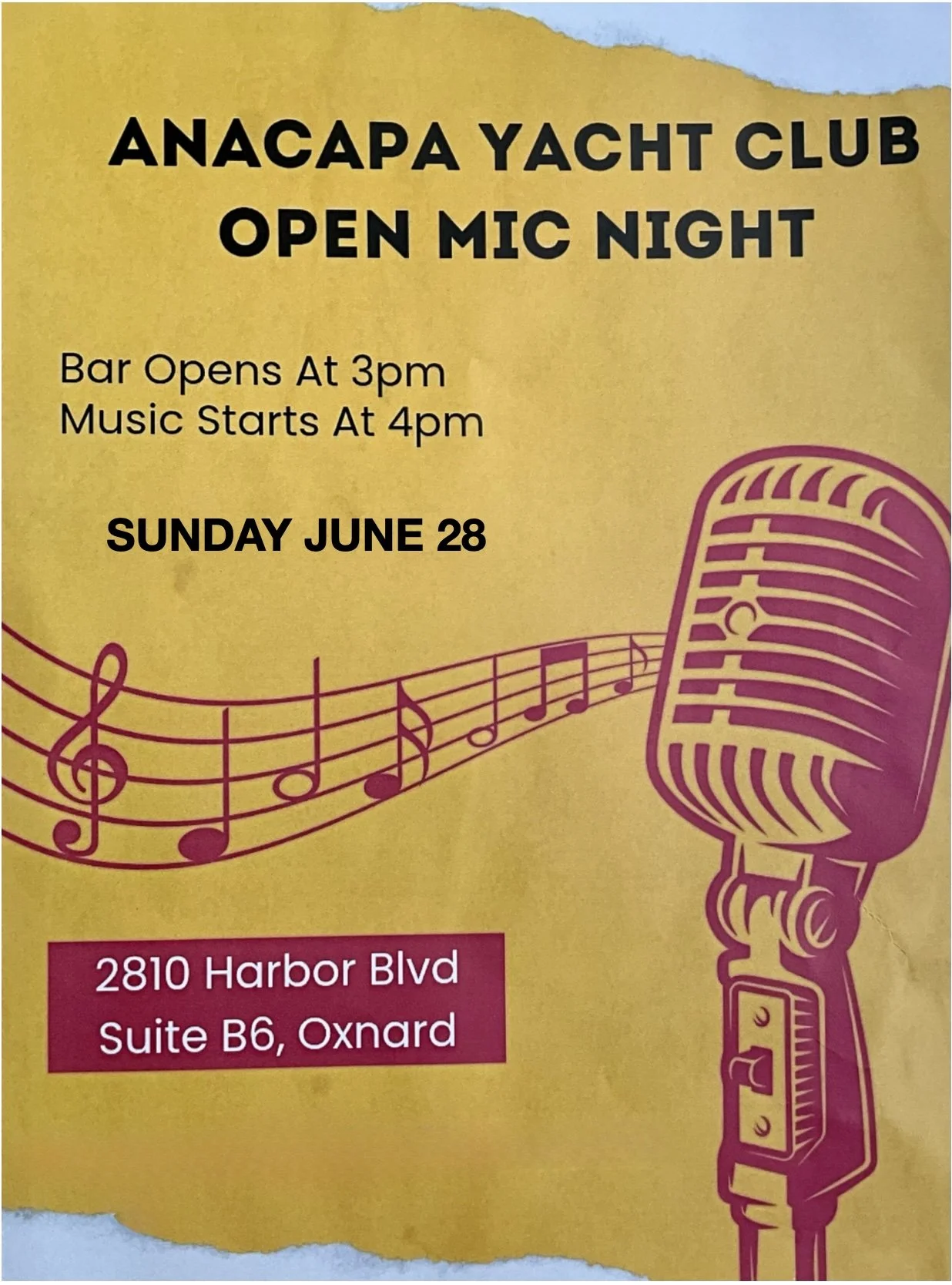 Open MIC &amp; Dinner 
