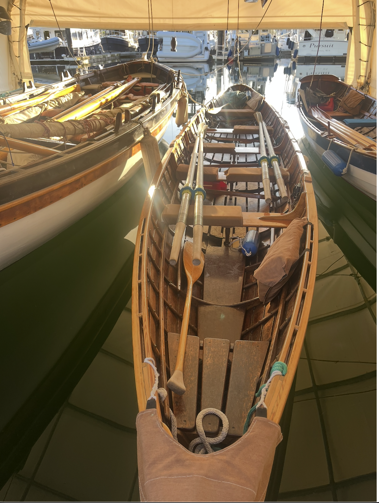 Wooden Rowing Craft at Anacortes, WA