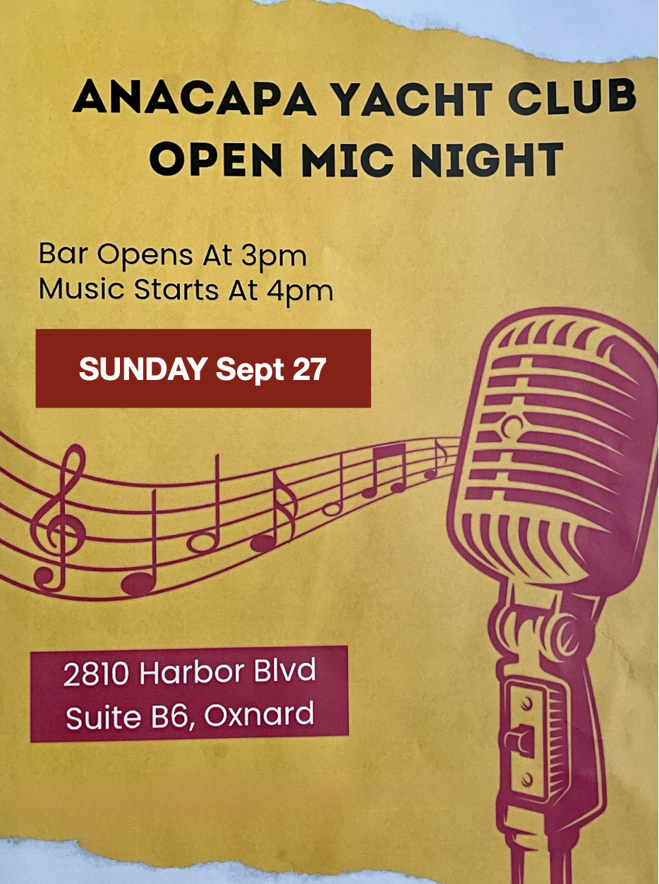 Open Mic &amp; Dinner plus Santa Barbara/Tequila Derby race results