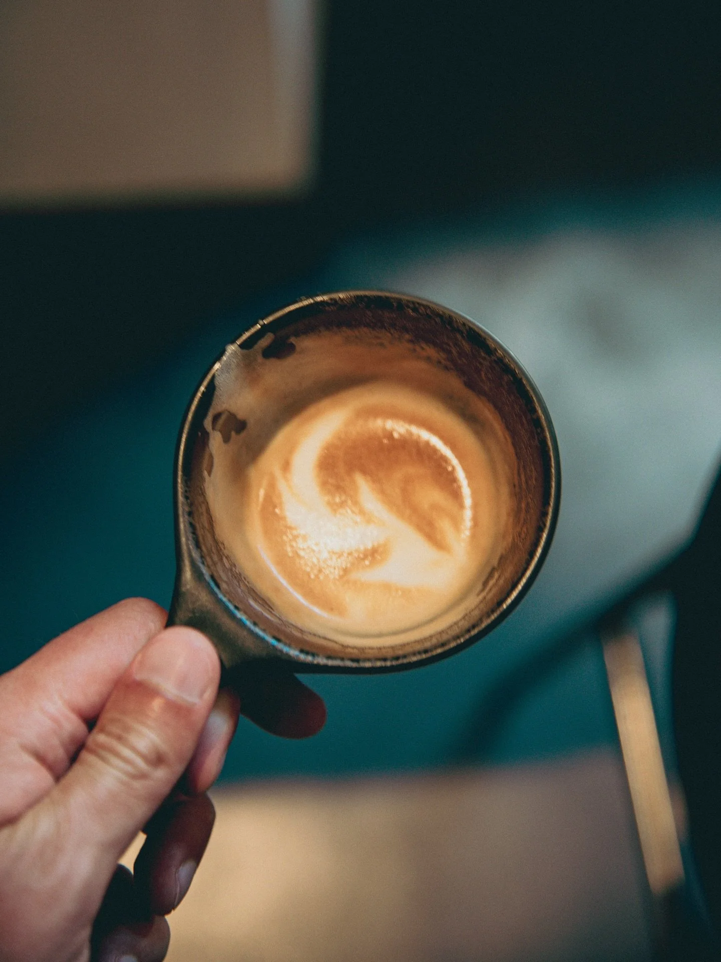 Real work happens in the messy middle. Not the beginning when it&rsquo;s exciting and pretty.

There&rsquo;s a reason our logo has a path in it when the coffee has been sipped on. The spark. The creativity. Moving forward. When I had that latte 15 ye