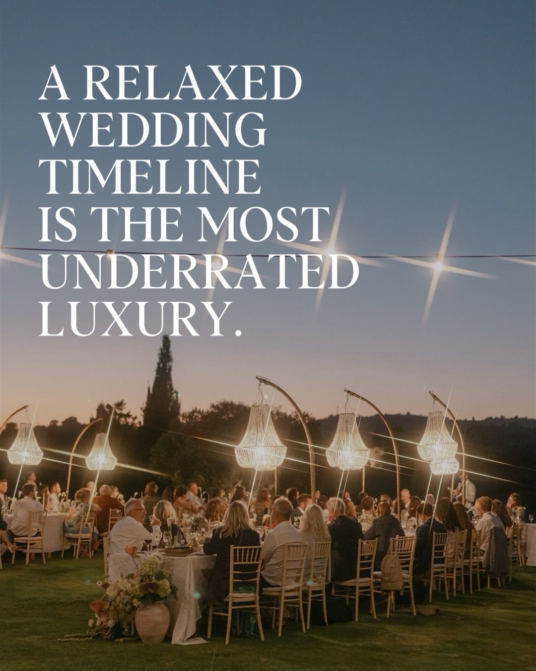 A lot of couples spend months planning their wedding day.

But one thing that makes the biggest difference is rarely talked about: space in the timeline. 🫣

Not empty time.
Just enough margin so the day doesn&rsquo;t feel rushed.

The weddings that 