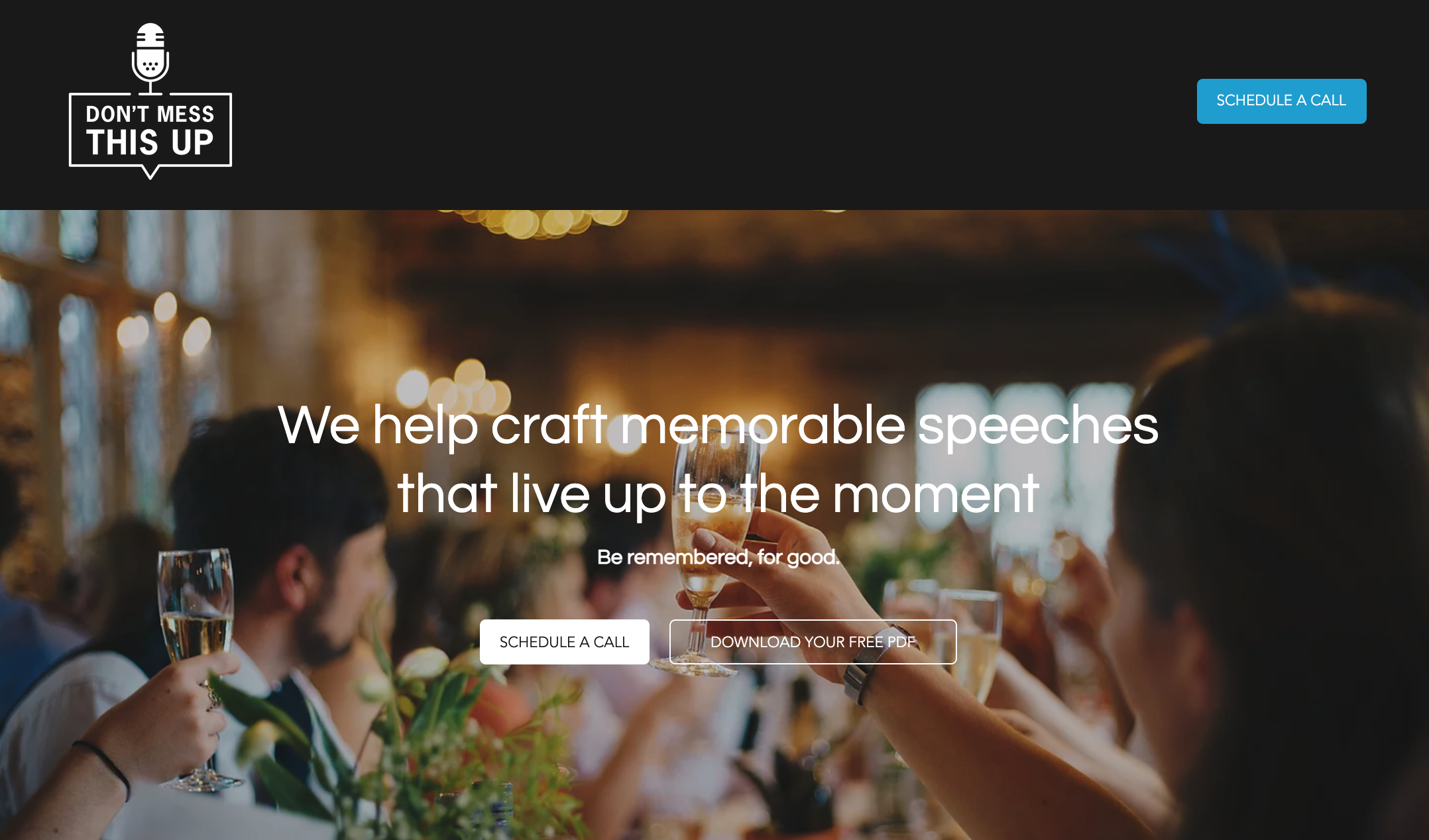 Don't Mess This Up - Personal Speeches