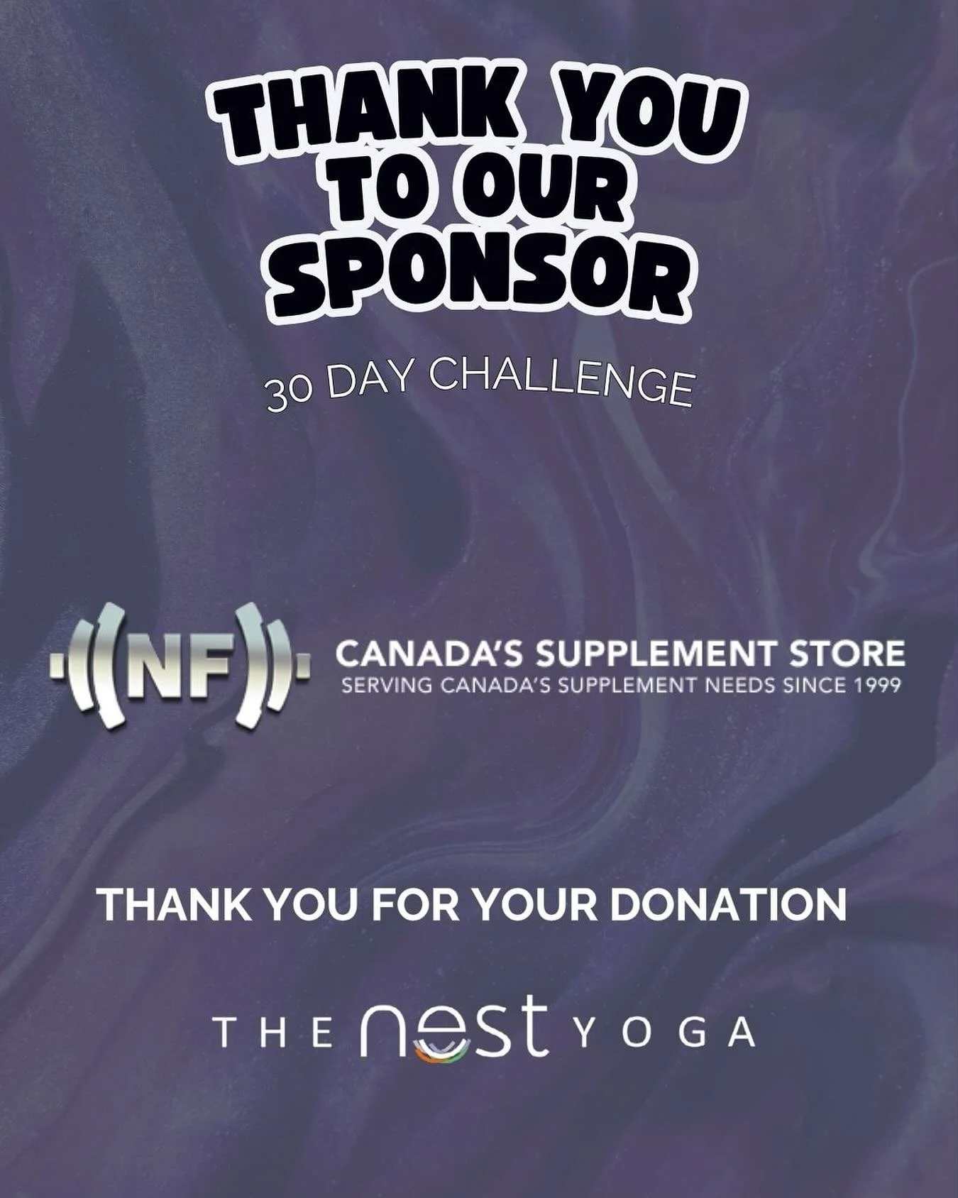 SPONSOR SHOUT OUT 📣 
We would like to take a moment to thank our friends at @naturallyfitsupplements24hrgym! 
We are excited to share that we will be giving away a draw prize from Naturally Fit at our 30 Day Potluck on Saturday, November 1st. 
#3