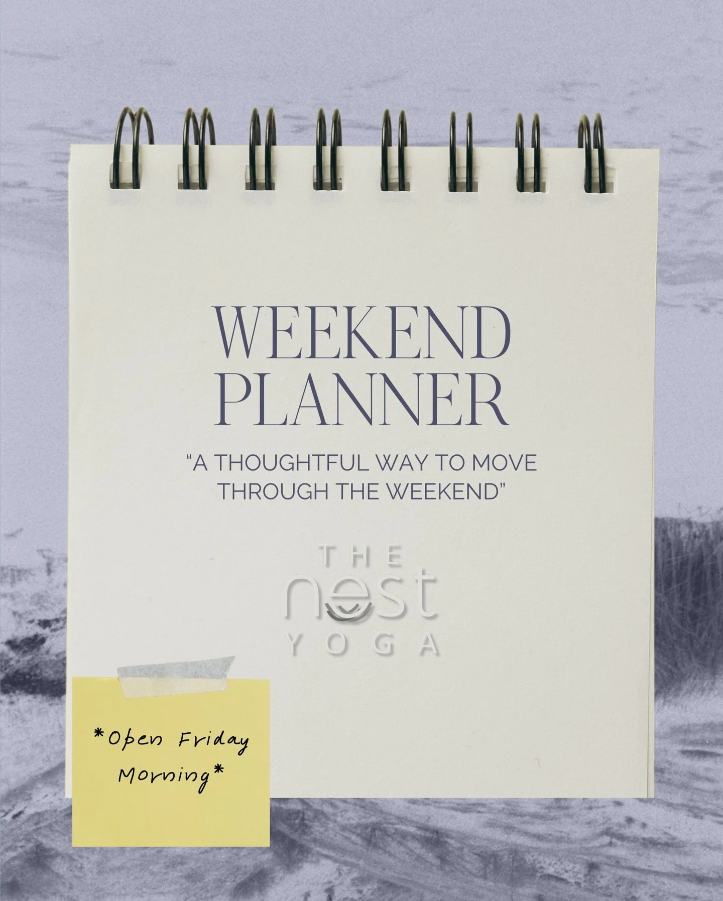 Your weekend, planned, ready for movement and shopping 🛍
A gentle nudge to book your movement, and an excuse to browse our boutique before your weekend plans fill up.

Move, reset, and still leave room for rest, coffee, errands, and life. Choose you