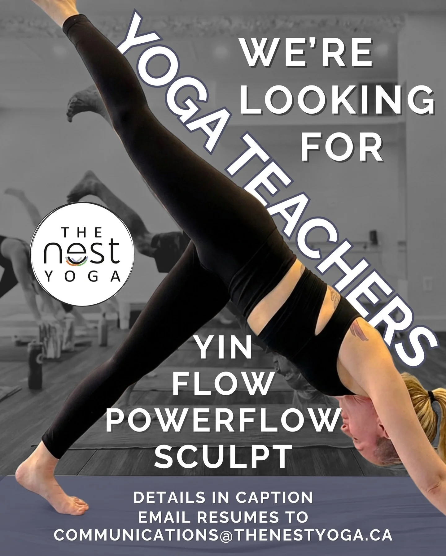 Are you a yoga teacher looking for a safe place that feels like home?

We&rsquo;re growing our teaching team at The Nest Yoga Saint John and looking for certified yoga teachers who believe in safe, supportive, and accessible movement. 

If you&rsquo;