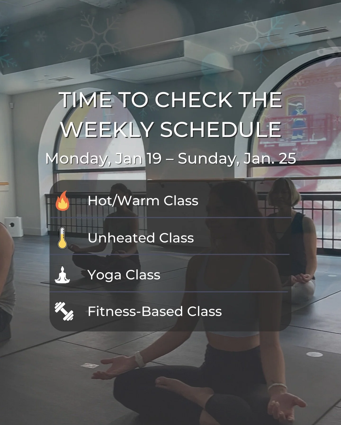 Some weeks ask for extra care 💙
Our weekly class schedule (Mon Jan 19 &ndash; Sun Jan 25) is live.

This Monday is often referred to as Blue Monday, a time when energy feels lower and winter feels heavier. Our classes are designed with nervous-syste