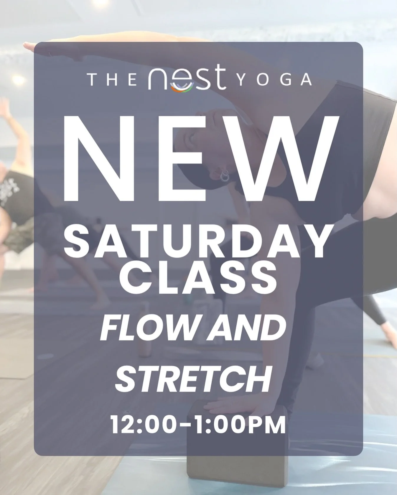 Flow &amp; Stretch has entered the Saint John schedule. ✨

Discover our recently added class! 

This class is all about balance. We start with a strong, breath-led flow to build heat and intention&hellip; then melt into an extended floor series desig