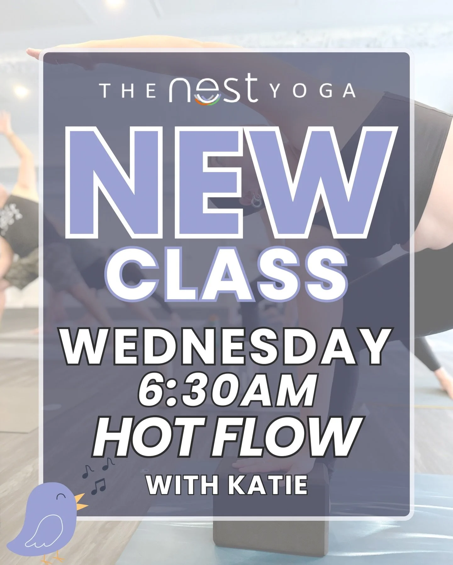 If you&rsquo;re awake at 6:30am, you might as well be flowing with us. Early birds this is for you! 
6:30am Hot Flow on Wednesdays with Katie 🫶🏼 

Expect a strong vinyasa practice that builds strength, balance, and flexibility while moving with you