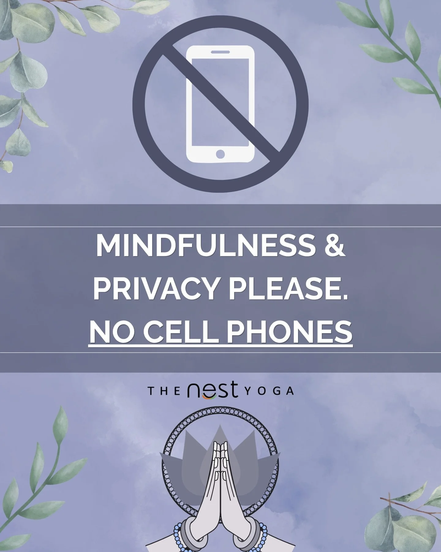 Our studios are shared, safe spaces 🪷 

We&rsquo;ve recently had a few situations where phones were being used in studio rooms and change rooms (photos, videos, FaceTime), and we want to be really clear moving forward:

To protect the privacy and co