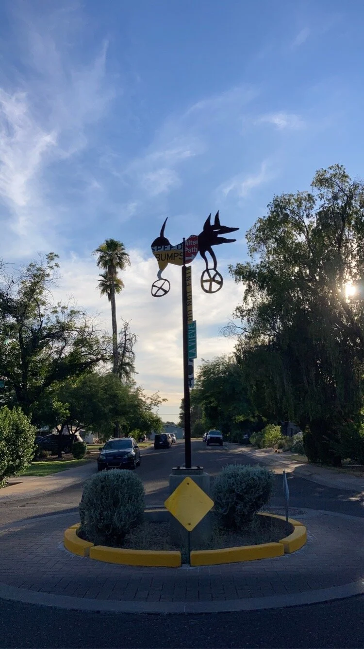 Tempe artwork on Roosevelt Street. 