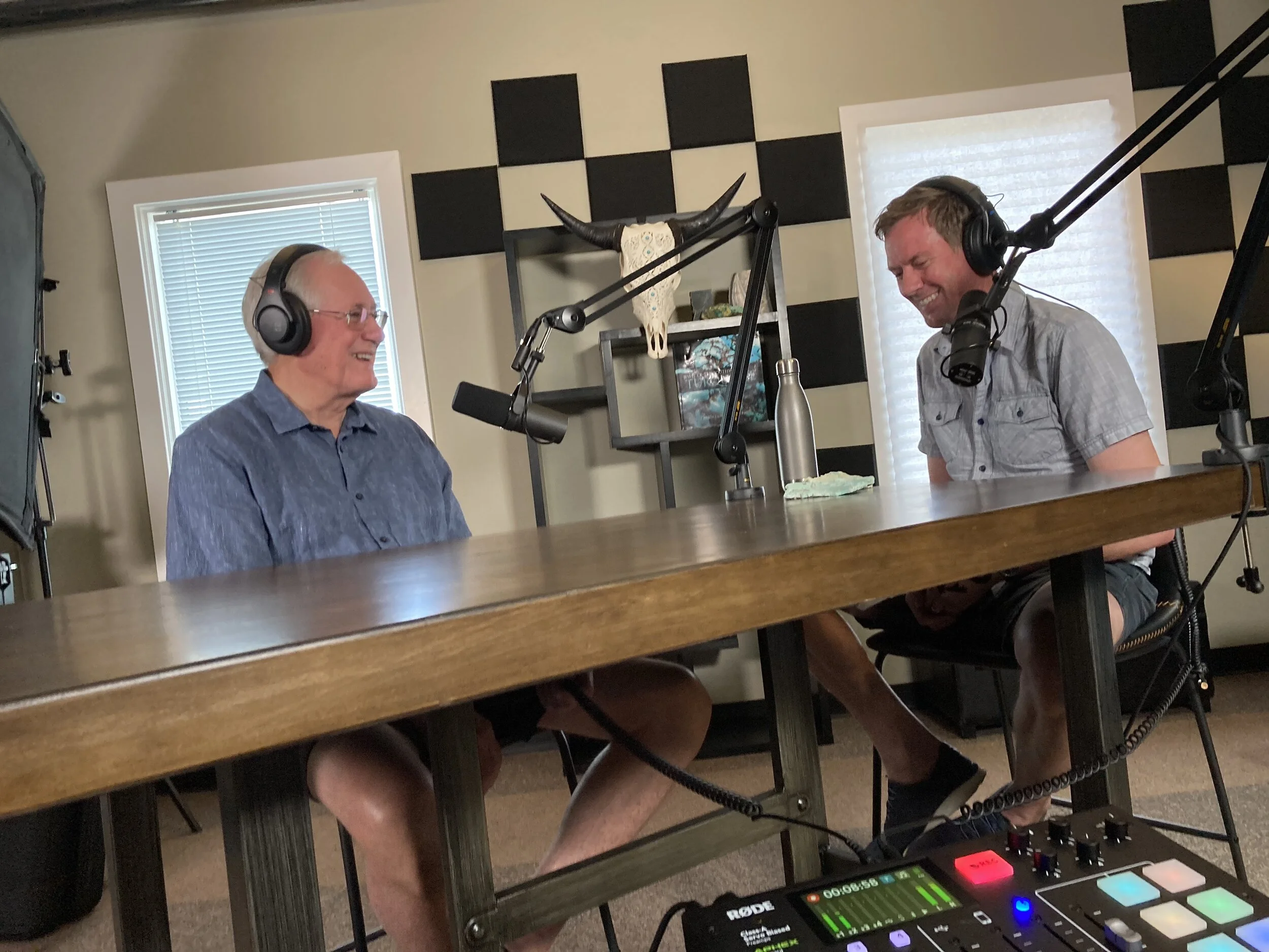 Father and son podcasts about the gem industry. 