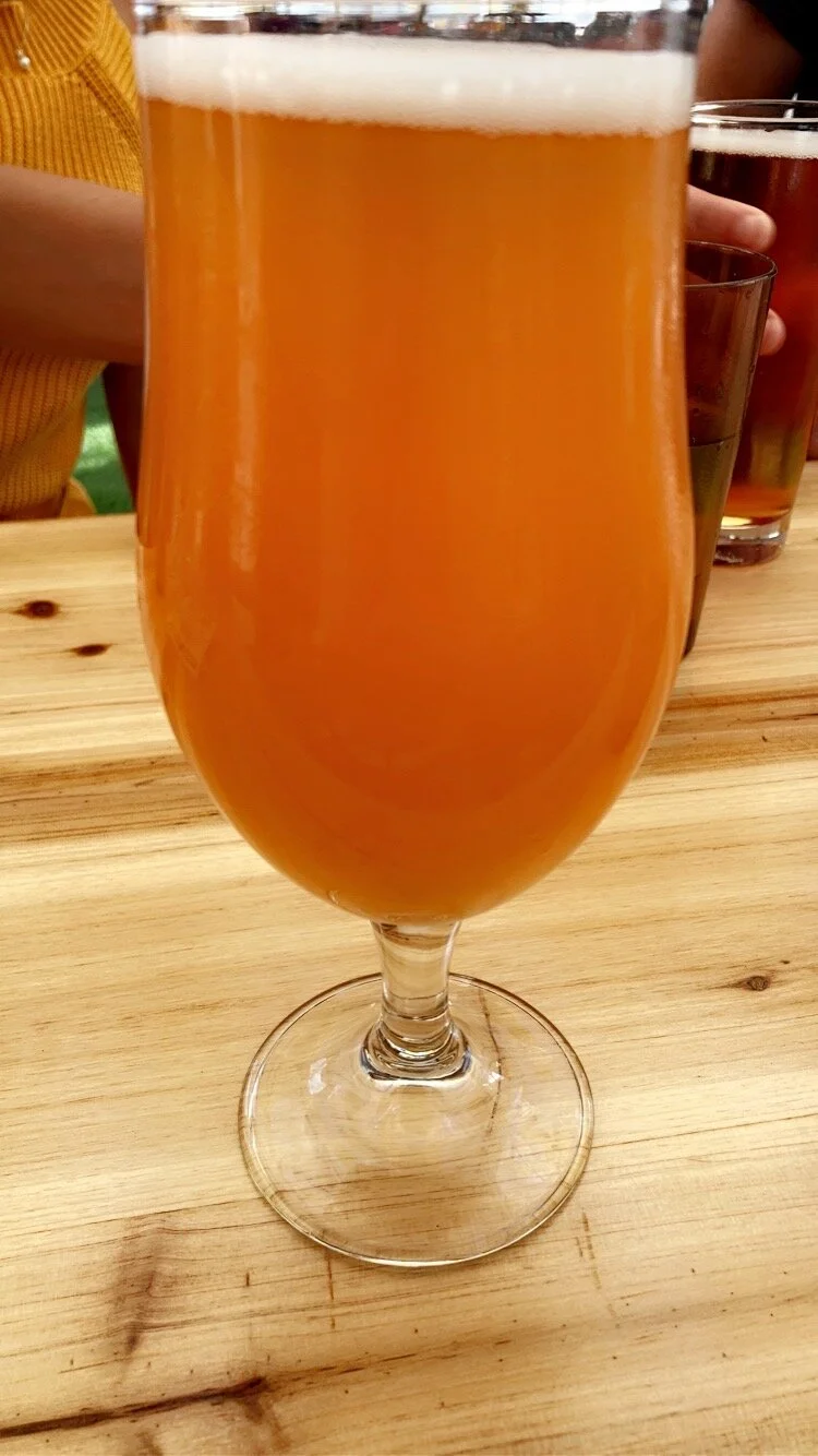 Enjoying the King of Carrot Flowers brew at Ratio Beerworks in Denver. 