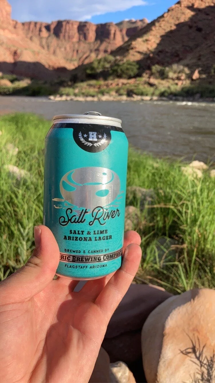 Salt River Lager on the Colorado River. 