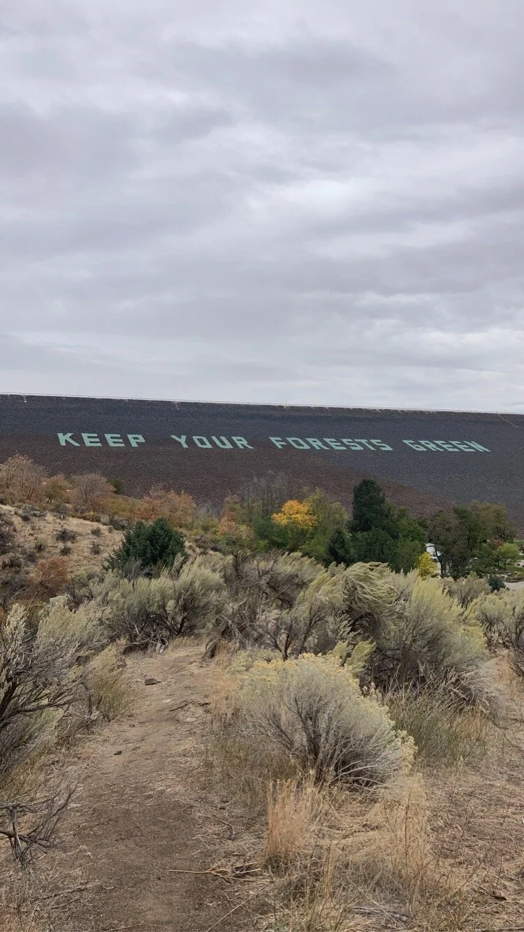 The Lucky Peak Dam.