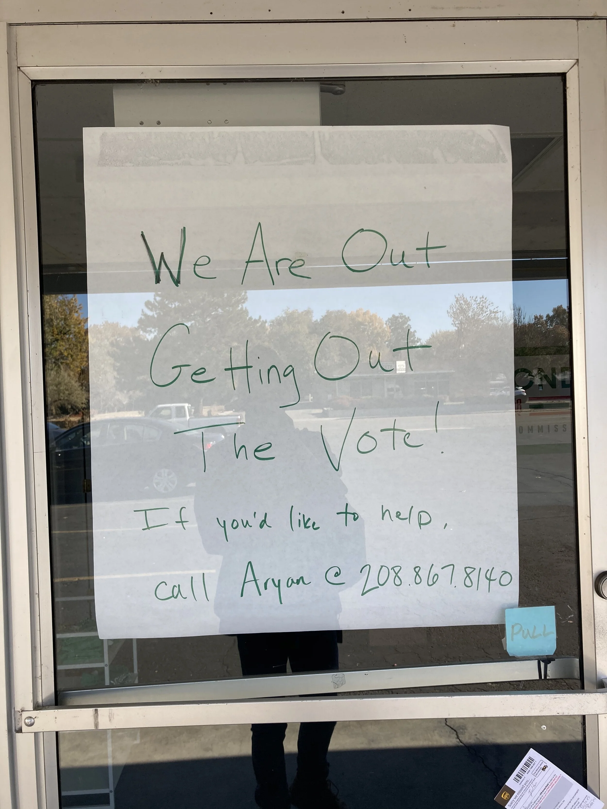 The Democratic Headquarters in Boise on Election Day. 