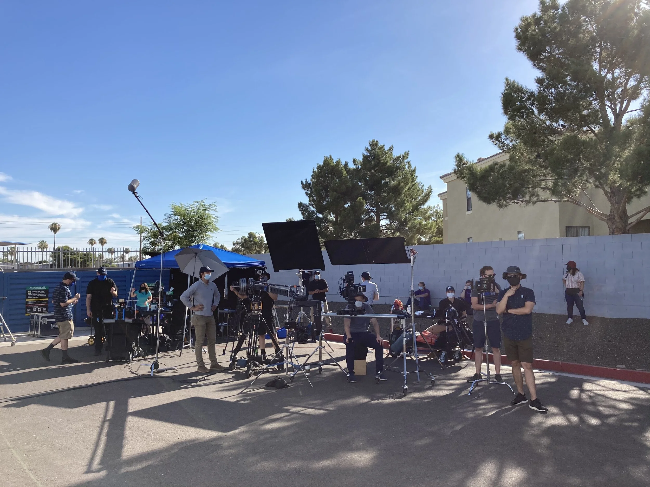 Cameras beginning to overheat on set. 