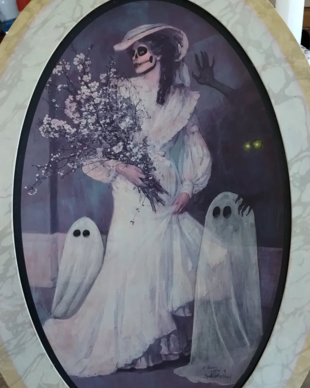 My painting entry for the Ghostly Gallery of the Haunted Tea Party event hosted by @glitteralchemyabq !

See their page for more details!
.
.
.
.
.
.
#ghost #painting #thriftpainting #ghostpainting #ghosttrend #halloween #victorian #acrylicpainting #