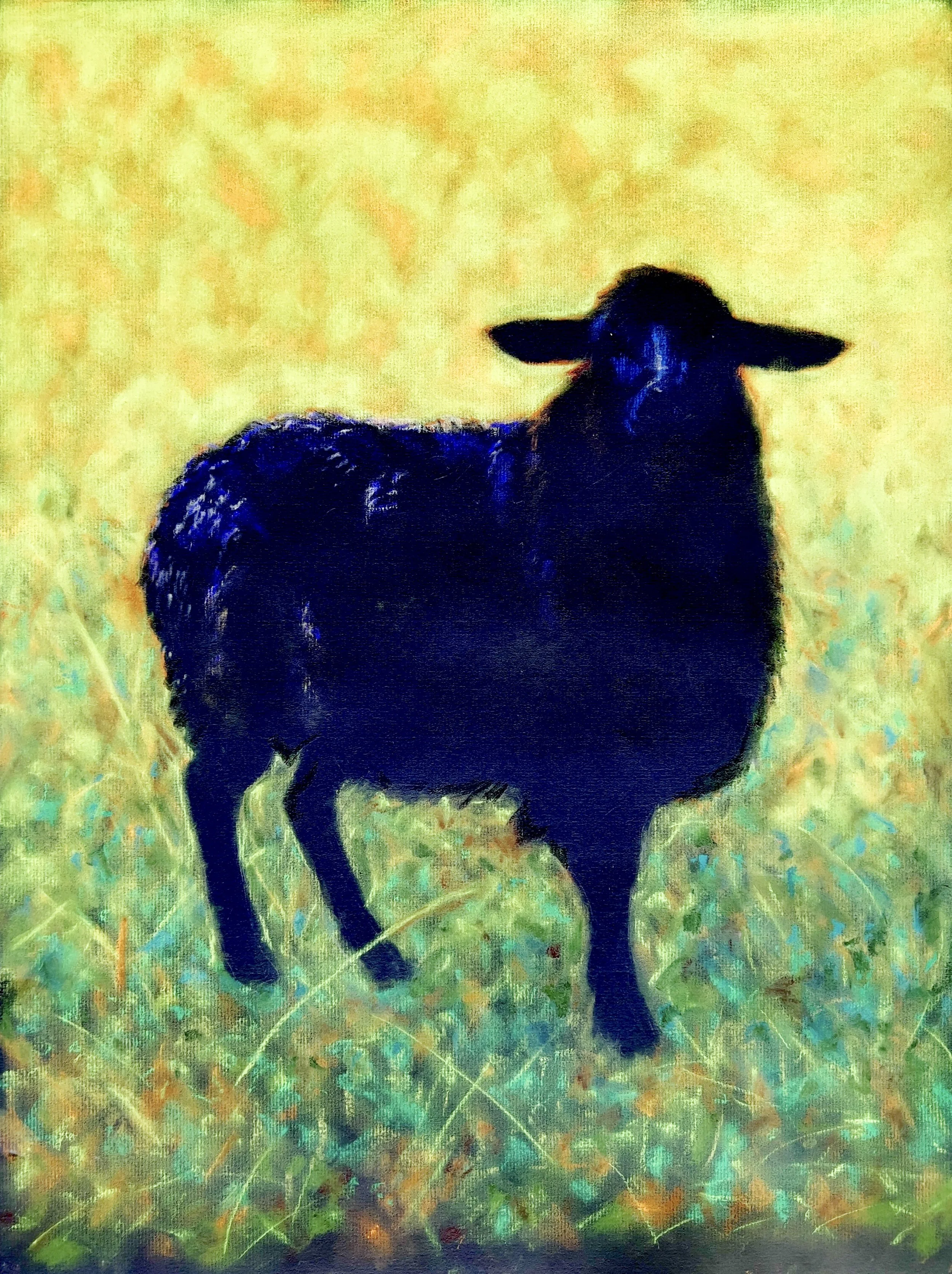 Double Negative Black Sheep, giclee print on paper, 24" x 18"
