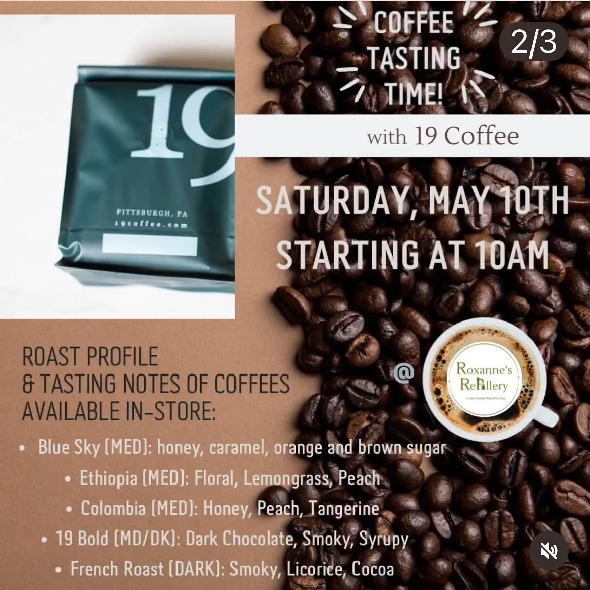 Come see us at @roxannes_refillery this Saturday at 10am to sample some of our coffee! #pittsburgh #pittsburghcoffee