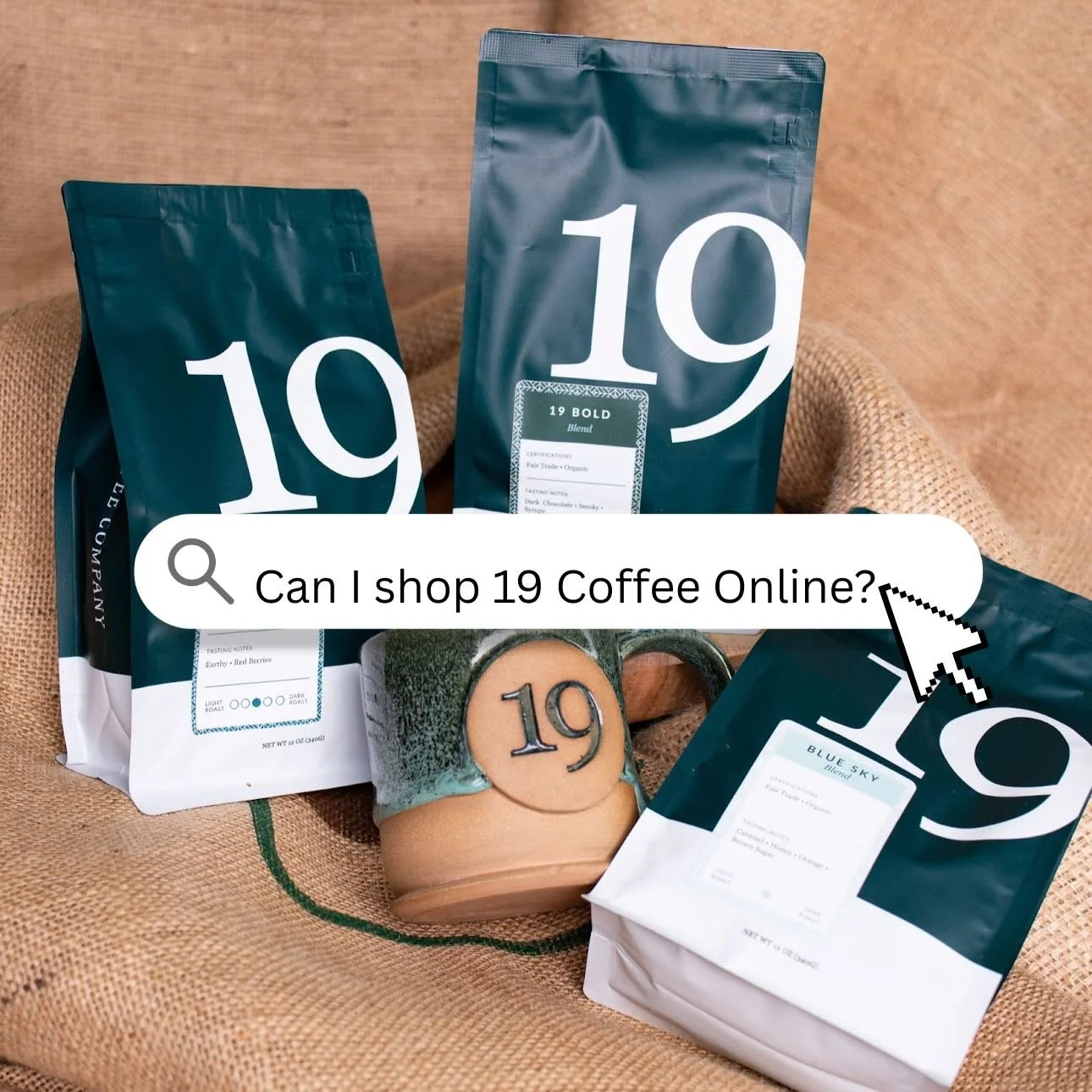 As much as we would love to be able to brew a fresh cup of 19 Bold or Green Light espresso and ship it to you, alas the post office has restrictions on shipping liquids.  But not to worry! 

Shop all of our coffee options online! We offer a large sel