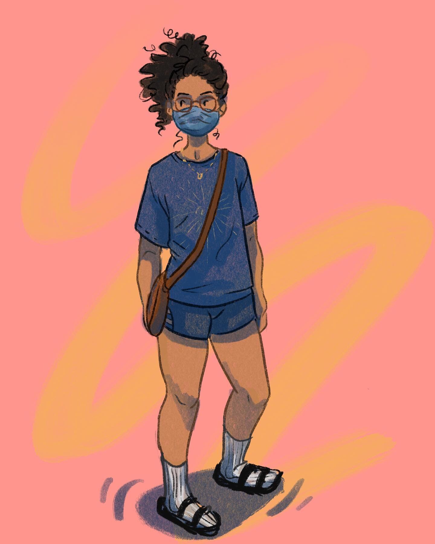 Hi 👋🏽 I’ve come back to this account once again lol
#drawing #drawsomething #selfportrait #doodle #sketch #procreate #mask #outfit #figure #sketching #quick #draw #lines #people #sketchbook #doodling #hiatus #lol #practice #art #illustration