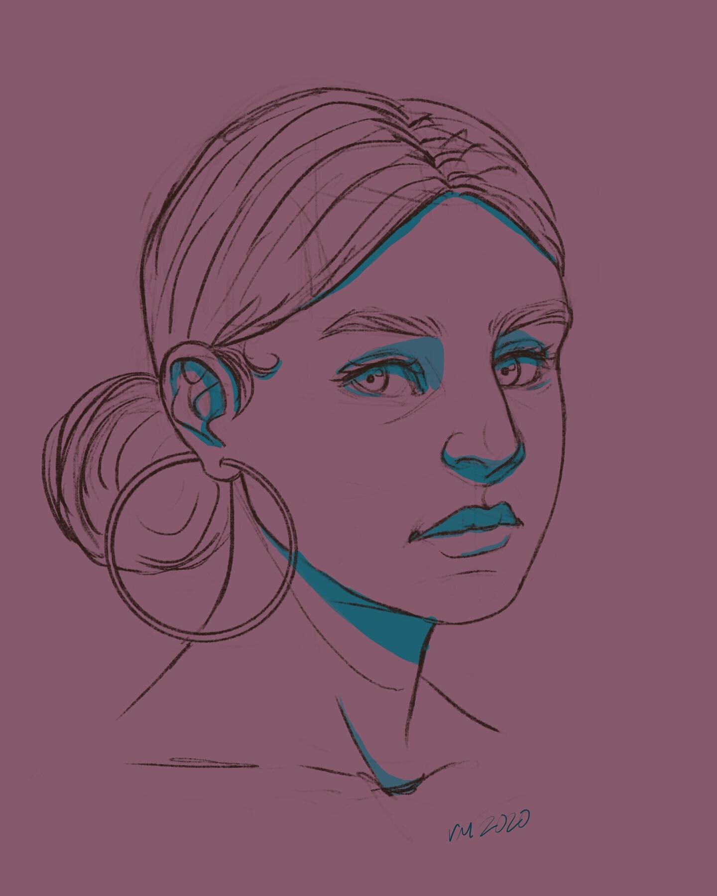 Need to exercise
my hand
#drawing #portrait #draw #drawsomething #procreate #person #girl #hoop #hoops #pink #purple #blue #colors #sketch #sketching #practice #exercise #face #color #art #bright #sketchbook