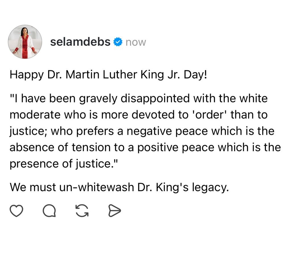 We must un-whitewash Dr. King&rsquo;s legacy. 

Throughout the U.S, North America and especially here in Canada, his legacy has been reduced to one of a &lsquo;sweet submissive shepherd singing Kumbaya.&rsquo;

In school classrooms &amp; work spaces,