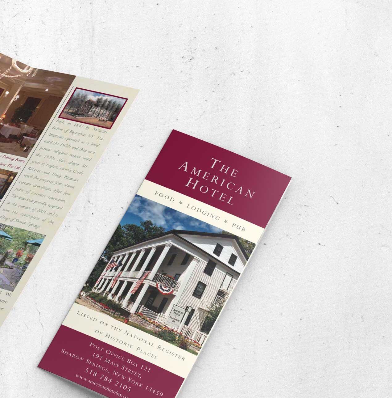 Branding for a historic hotel in Upstate, NY. 