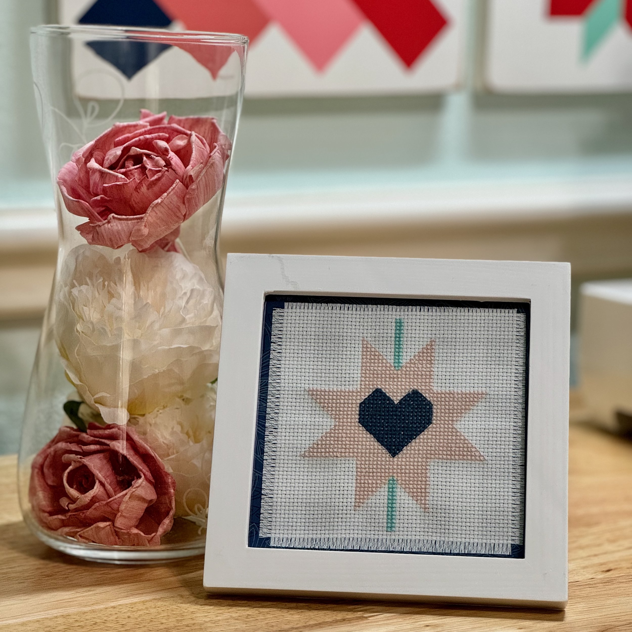 Bloom and Heart Duet X-Stitch