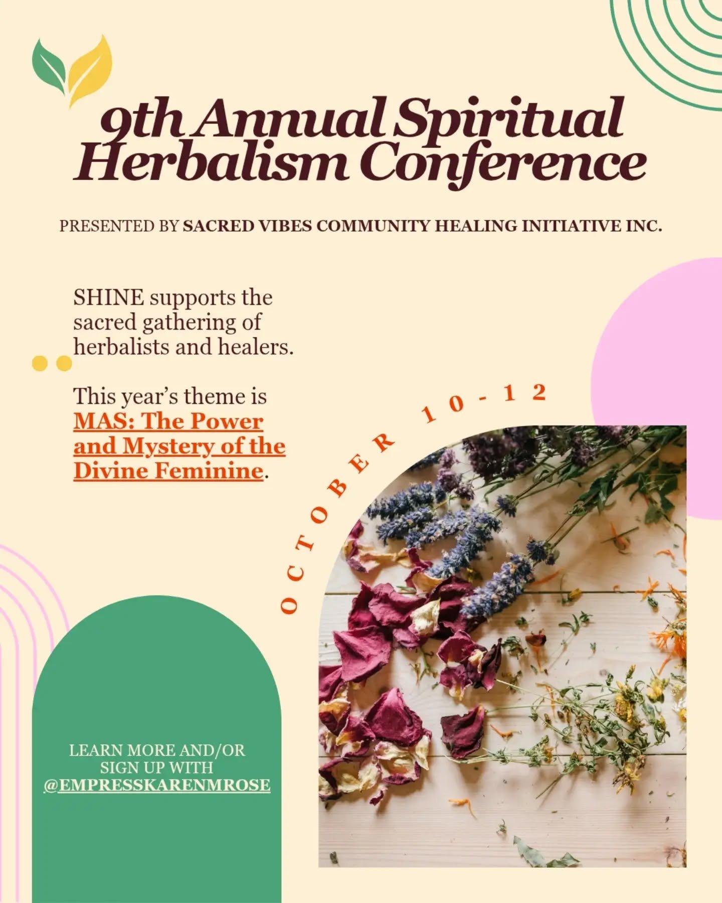 The Spiritual Herbalism community, which has grown up around Karen Rose of the Spiritual Vibes Apothecary in Brooklyn, NY, is a beautiful space of kindred spirits. Spirituality mingles with plant medicine, relationships, integrity and purpose. This i