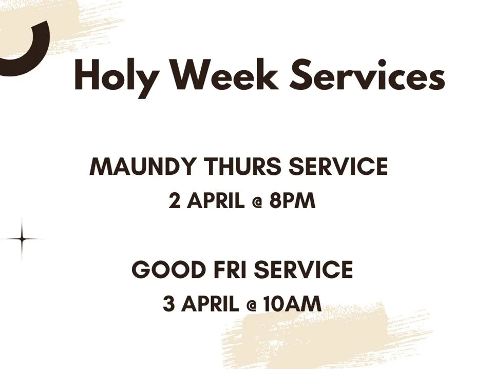 Eng Svc - Holy Week Services