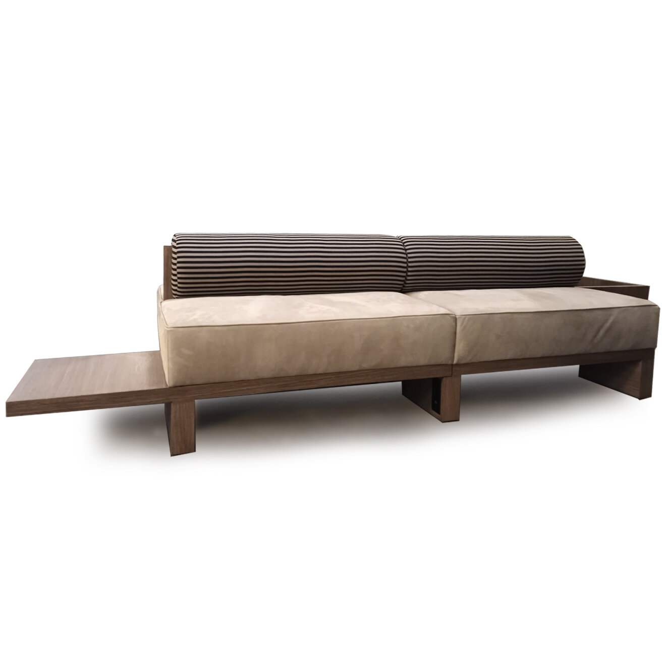 T 56-101601 Custom Doublesided Banquette Left Side Table View.jpg