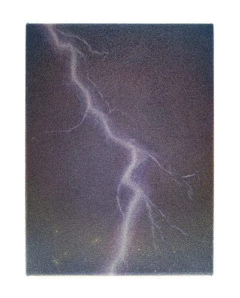 A Thread, 2022, watercolor and colored pencil on canvas, 12" x 9"