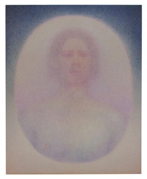 Everything I've Ever Known (Sky), 2021, colored pencil on canvas, 30" x 24"