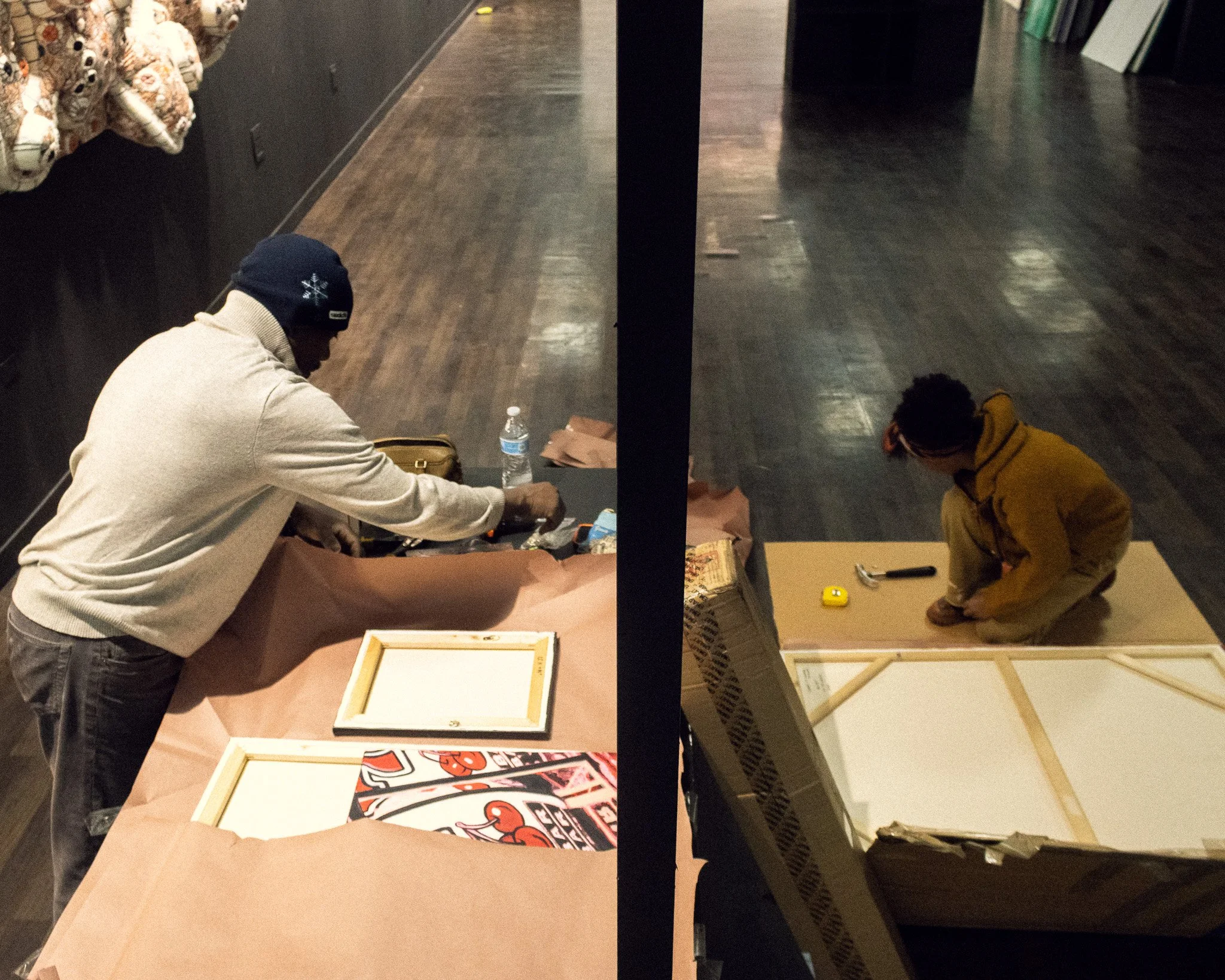 Raven &amp; her dad setting up