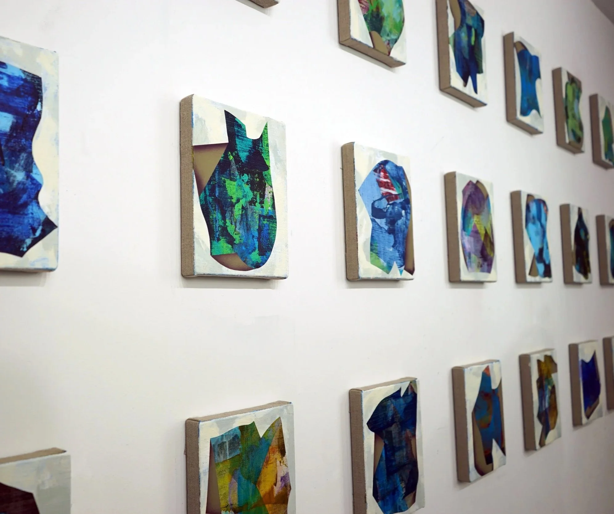 Studio shot of paintings for THIS Gallery