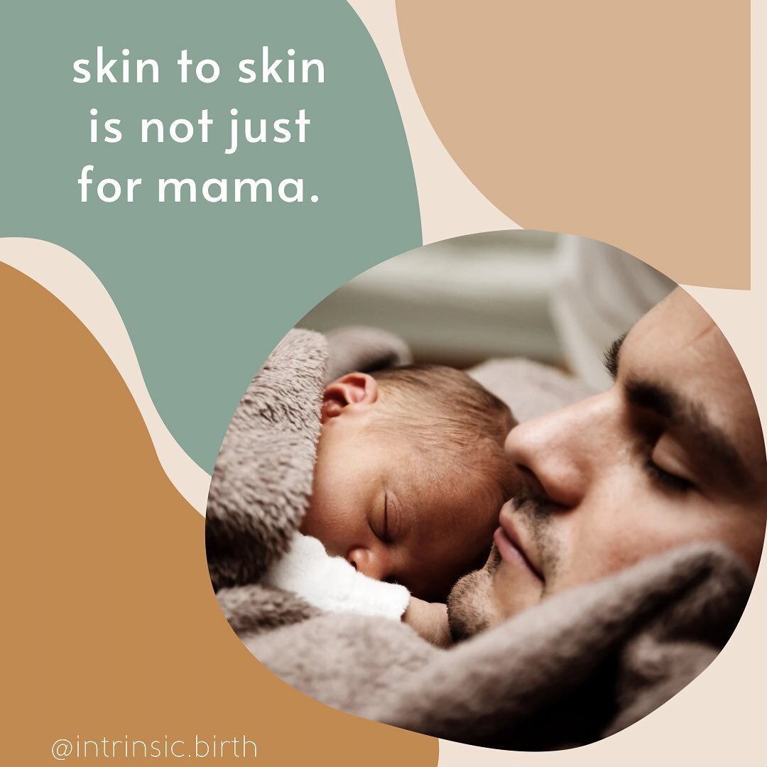 Skin-to-skin with the non-birthing parent has many benefits. Did you know that research shows that only 30 minutes of skin-to-skin with the non-birthing parent (in this study, dads) actually rewires the parent&rsquo;s brain? When the non-brithing par