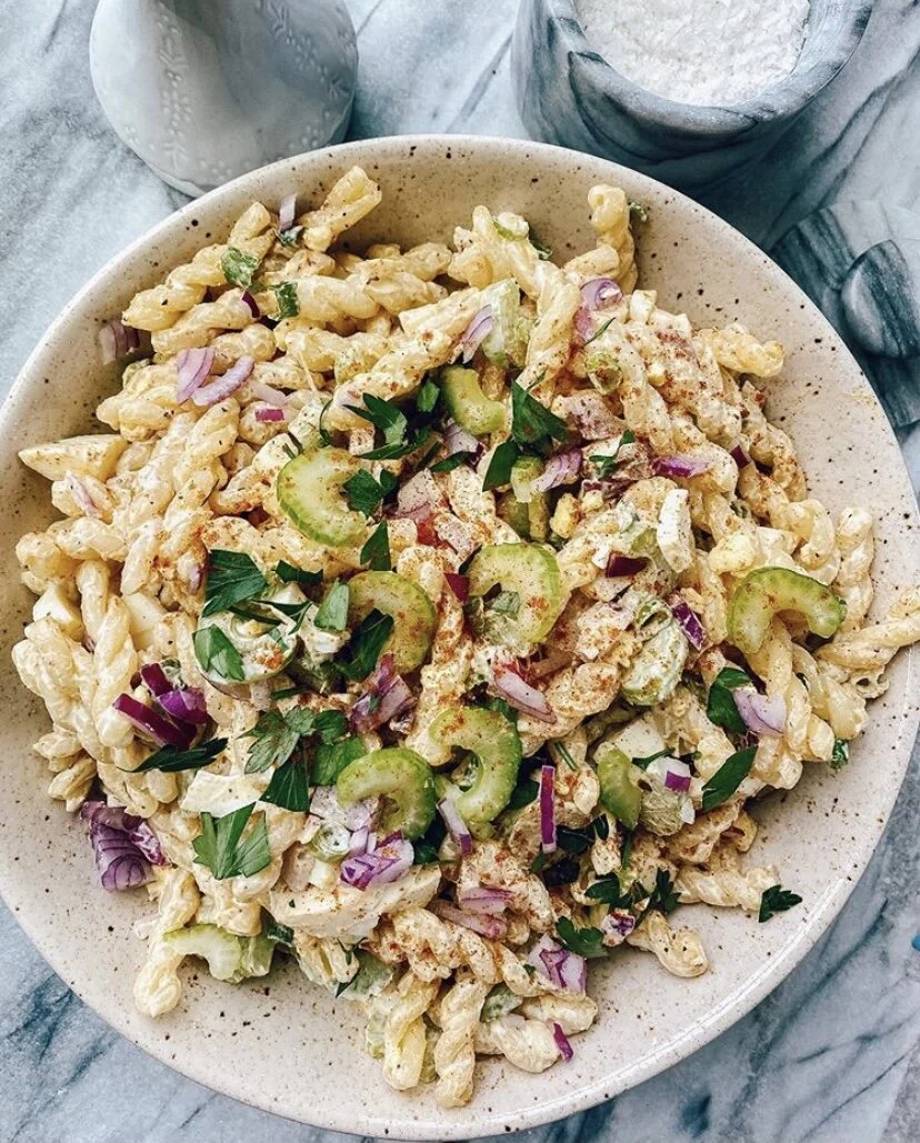 DEVILED EGG PASTA SALAD