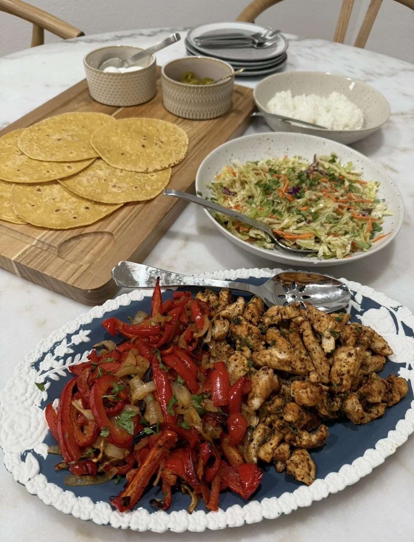 CHICKEN FAJITA TACOS